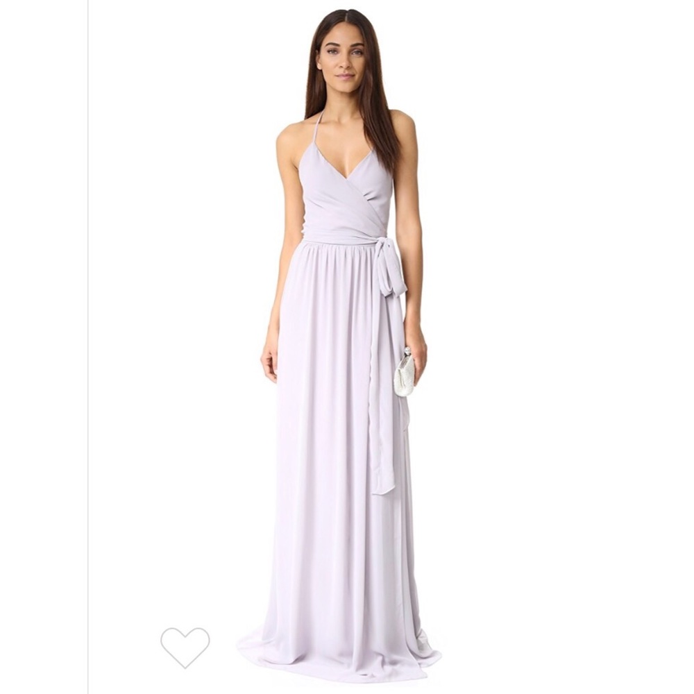 Joanna August wrap halter dress Bridesmaid dress